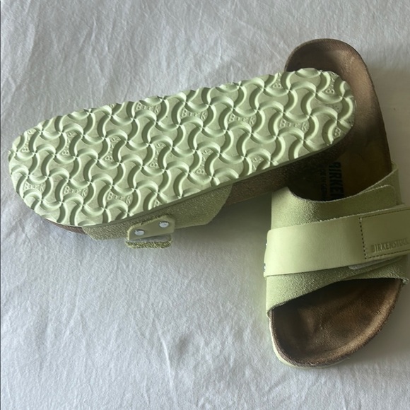 Birkenstock Green Sandals with Cork Footbed - Picture 2 of 2